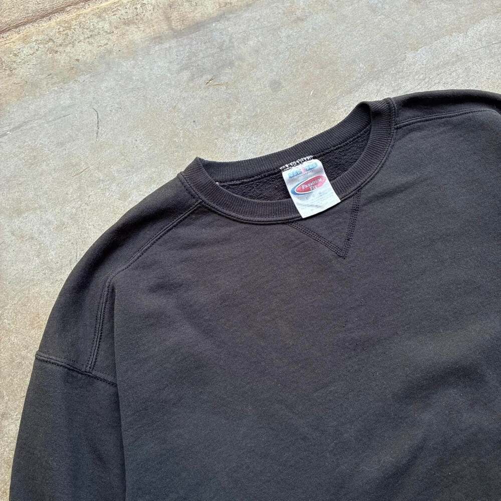Vintage Jerzees Premium Fit Blank Crewneck Sweatshirt - Picture 2 of 3